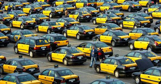 Taxi à l'aéroport